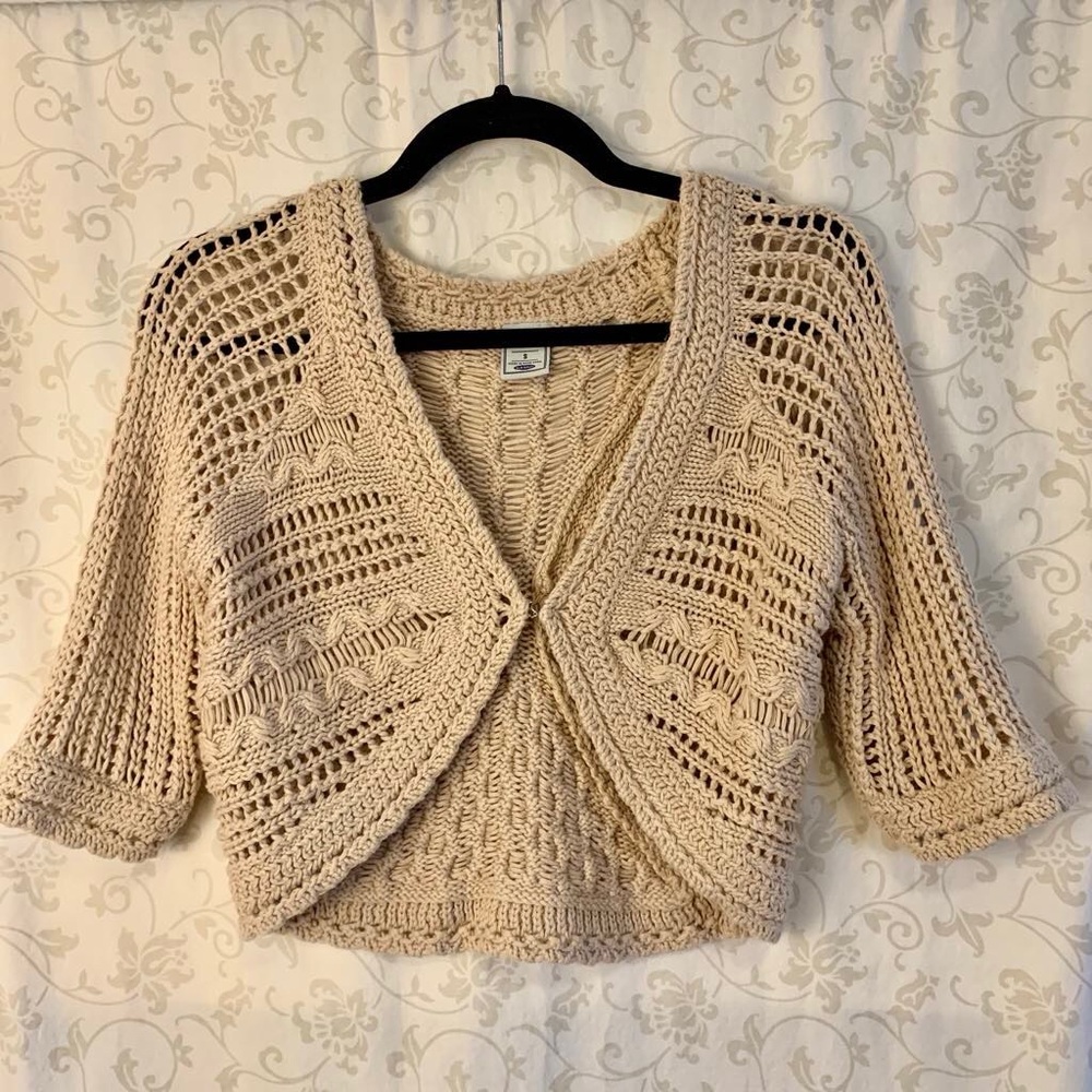 Old Navy Maternity Khaki Sweater Shrug Size S